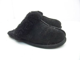 UGG Australia Women&#39;s Scuffette II Sheepskin Slipper Black Size 5M - £28.16 GBP