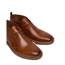 Men's Steve Madden Chuka Comfort Boot Soft Leather Lace up Harros Tan image 4