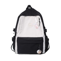 School Backpack Panelled Design Students Large Capacity Backpa for Girls Trend W - £33.52 GBP