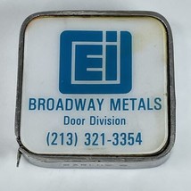 Barlow Advertising Tape Measure Los Angeles California EI Broadway Metal... - $9.75
