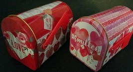 Valentine Gift Boxes Mailboxes Hinged Door with Flags Metal S21, Select: Theme - £2.34 GBP