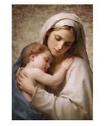 Madonna with Child  5&quot; Wood Plaque, New #AB-359/R2 - $20.92 CAD