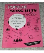 Popular Song Hits Folio Songbook Vintage 1956 Morris - $34.28 CAD