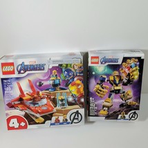 Lot LEGO Marvel Avengers 76170 Iron Man vs Thanos Lego 76141 Thanos Mech... - $26.22