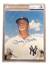 Mickey Mantle Signed Slabbed 8x10 New York Yankees Photo BAS Autograph Grade 10 - £1,085.54 GBP