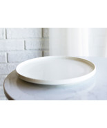 Pack Of 4 Kitchen Dining Modern White Stoneware Coupe Dinner Lunch 8&quot;D P... - £27.09 GBP