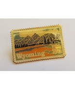 Wyoming 1890 USPS Postage Stamp Pin VTG 25 Cent Lapel Hat Vest Pin Colle... - £15.38 GBP