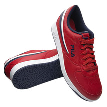 NWT FILA MSRP $85.99 MEN&#39;S RED NAVY CASUAL ATHLETIC SNEAKERS SHOES SIZE ... - £31.54 GBP