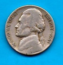 1947 Jefferson Nickel -Moderate Wear Very Good condition- About VF - $7.63