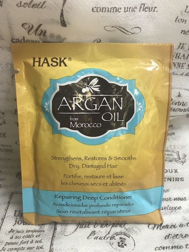 HASK ARGAN OIL REPAIRING DEEP CONDITIONER 1.75 OZ DRY , DAMAGED HAIR - $2.29
