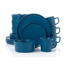 Lorren Home Trends Blue Stoneware Dinnerware Set, 16 Piece, Service for 4 - $98.95