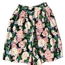 Vintage JH Collectibles Floral Shorts Womens 6 Used Rayon Linen - £19.36 GBP
