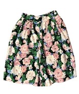 Vintage JH Collectibles Floral Shorts Womens 6 Used Rayon Linen - $24.75