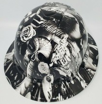 New Full Brim Hard Hat Custom Hydro Dipped DAY OF THE DEAD GIRLS. Free S... - £51.83 GBP