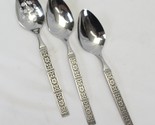 Oneida Isabella Serving Spoons Pierced and Solid 8.5&quot; Community Lot of 3 - £14.09 GBP