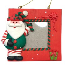 Santa Claus Mini Picture Frame Christmas Tree Ornament 3.25 Inch  - $16.95