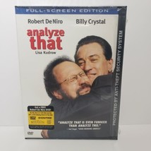 Analyze That DVD with Snap Cover Robert De Niro Billy Crystal New and Sealed  - £4.74 GBP