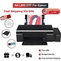 DTF Printer A4 T-Shirt Printing Machine L805 Heat Transfer PET Film Dire... - £701.86 GBP