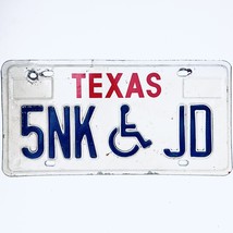  United States Texas Base Disabled License Plate 5NK JD - £13.23 GBP