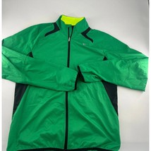 Pearl Izumi Jacket Womens Medium Green Yellow Full Zip Cycling Sportswea... - $52.96 CAD