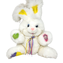 Vintage Dandee Giggle Bunny Rabbit Stuffed Animal Plush Toy Sound Lights Up - £44.03 GBP
