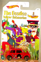 2016 Hot Wheels The Beatles Yellow Submarine-George Harrison 4/6 MORRIS MINI Red - £9.44 GBP