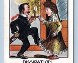 Up To Date Heart Drama Scene No 3 Dissipation UNP Embossed DB Postcard M2 - £12.83 GBP