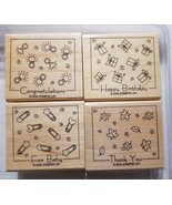 Stampin Up 2004 FABULOUS FOUR For Baby Happy Birthday Congratulations Thank You - $9.49