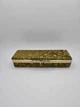 Vintage 1950s Rectangle Oriental Green Jewelry Case  - $35.64