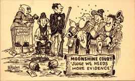 Moonshine Court Judge We Need More Evidence Comedy Postcard PC159 - £12.01 GBP