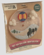 Leisure Arts 2021 Embroidery Kit Hot Air Balloon #56837 New - $9.89