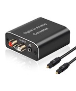 Digital To Analog Audio Converter, 192 Khz Dac Digital Coaxial And Optic... - £23.69 GBP