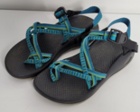 Chaco ZX2 Womens 9 Sandals Blue Green Toe Loop Double Strap Vibram Water... - $37.99