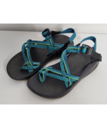 Chaco ZX2 Womens 9 Sandals Blue Green Toe Loop Double Strap Vibram Water... - £30.01 GBP