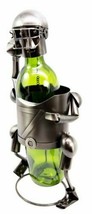 Ebros Star Quarterback Football Player Hand Made Metal Wine Bottle Holder 13&quot;H - £28.05 GBP