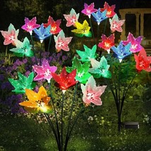 Solar Garden Lights Swaying Solar Lights Outdoor Decorative Waterproof 3 Pack - £24.73 GBP