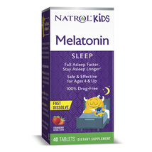 Natrol Kids Melatonin Fast Dissolve, Strawberry, 1 mg, 40 Tablets (Exp. ... - $15.89