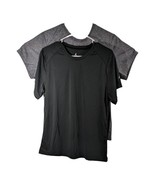 Womens Plain Black Gray Short Sleeve Tee Shirts Large Pullover Lightweig... - $564.85 MXN
