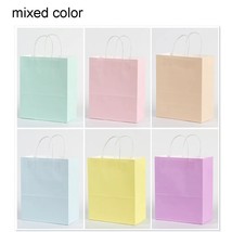 6pcs Macaron Paper Bags Candy Gift Packaging Bags Kids  Birthday Party Decor Bab - £118.98 GBP