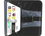 Mead Five Star 2&quot; Zipper Binder Blk Gray Yellow 580 Sheet Capacity Built... - $35.99