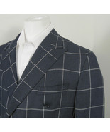 NEW $1295 Hickey Freeman Wool Silk Linen Sportcoat (Blazer)! 40 R Navy U... - $547.06 CAD