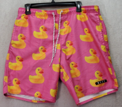 Neff Board Shorts Men Small Multi Duckie Polyester Elastic Waist Drawstr... - £21.78 GBP