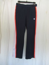 Fila  Sport women&#39;s track pants warm-up Small navy red white stripe - $11.71