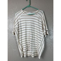 John Paul Richard Top Stretch Knit Short Sleeve Striped Relaxed Fit Size... - $19.95