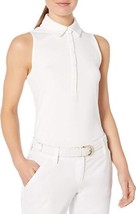 Under Armour Womens Activewear Zinger Sleeveless Polo Top,White/White,Me... - $53.20