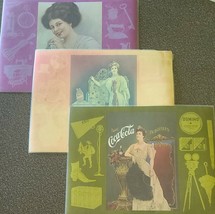 Set of Three (3) Coca Cola ~ 1903 ~ 1904 ~ 1909 ~ Advertising Placemats - £17.65 GBP