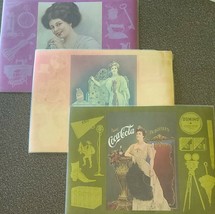 Set of Three (3) Coca Cola ~ 1903 ~ 1904 ~ 1909 ~ Advertising Placemats - $424.33 MXN