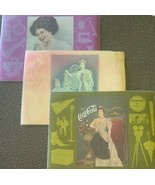 Set of Three (3) Coca Cola ~ 1903 ~ 1904 ~ 1909 ~ Advertising Placemats - $427.24 MXN