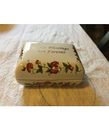 Vintage J. S. N. Y. China Box &quot;God&#39;s Blessings Are Forever&quot; with origina... - $10.79 CAD