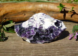 Rare Purple Fluorite Natural Stone Chakra 124g Meditation Energy Healing Display - £15.98 GBP